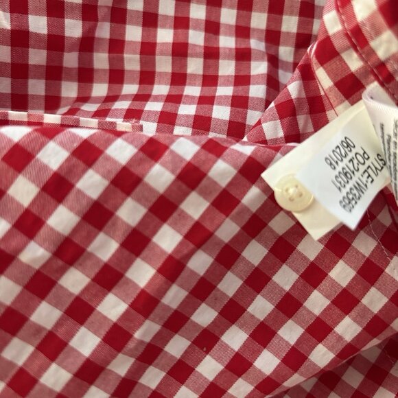 Vineyard Vines Classic Fit Tucker Button Down Shirt Gingham Red Men’s Large NEW - Picture 9 of 14